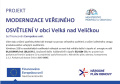 MODERNIZACE VEŘEJNÉHO OSVĚTLENÍ v obci Velká nad Veličkou