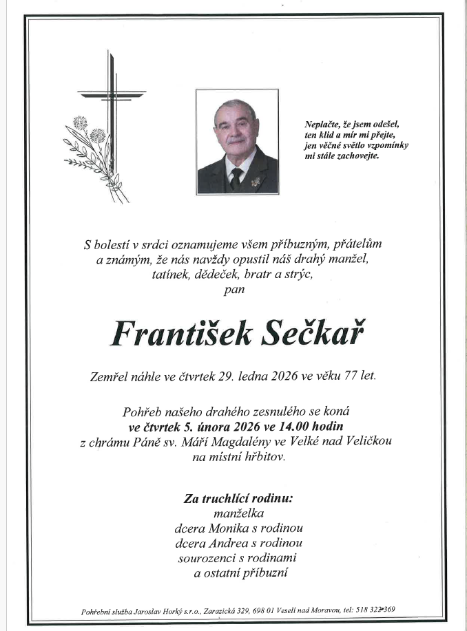 Smuteční oznámení